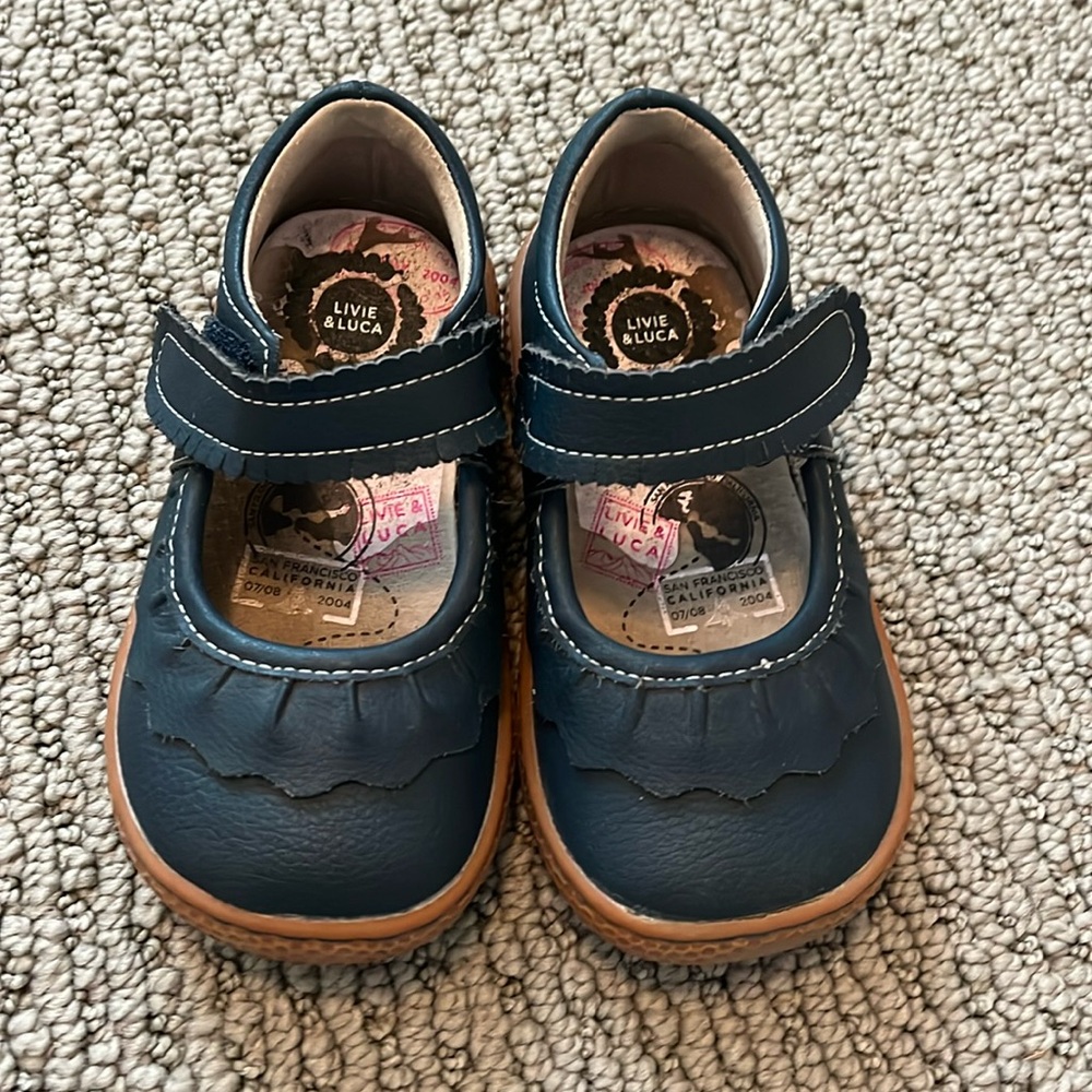 Live & Luca Ruche Classic Mary Jane - Navy, Size 7